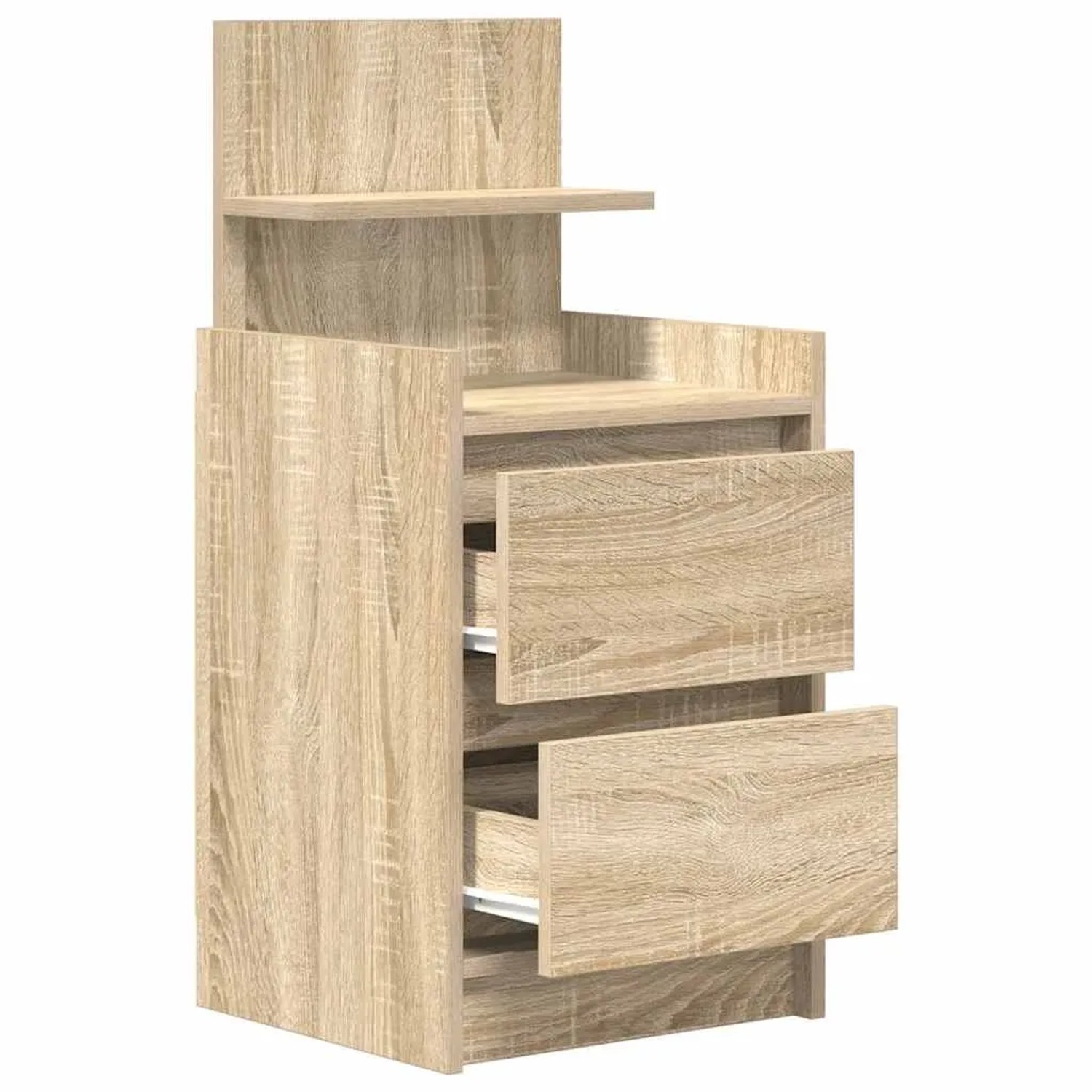 vidaXL Nachttisch mit 2 Schubladen Sonoma-Eiche 38x34x80 cm 861359_5