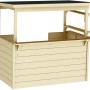 Soulet Kinderspielhaus Playa aus Holz, 118x131x83cm, mit Dach und Theke für Kinder von 3-12 Jahren.