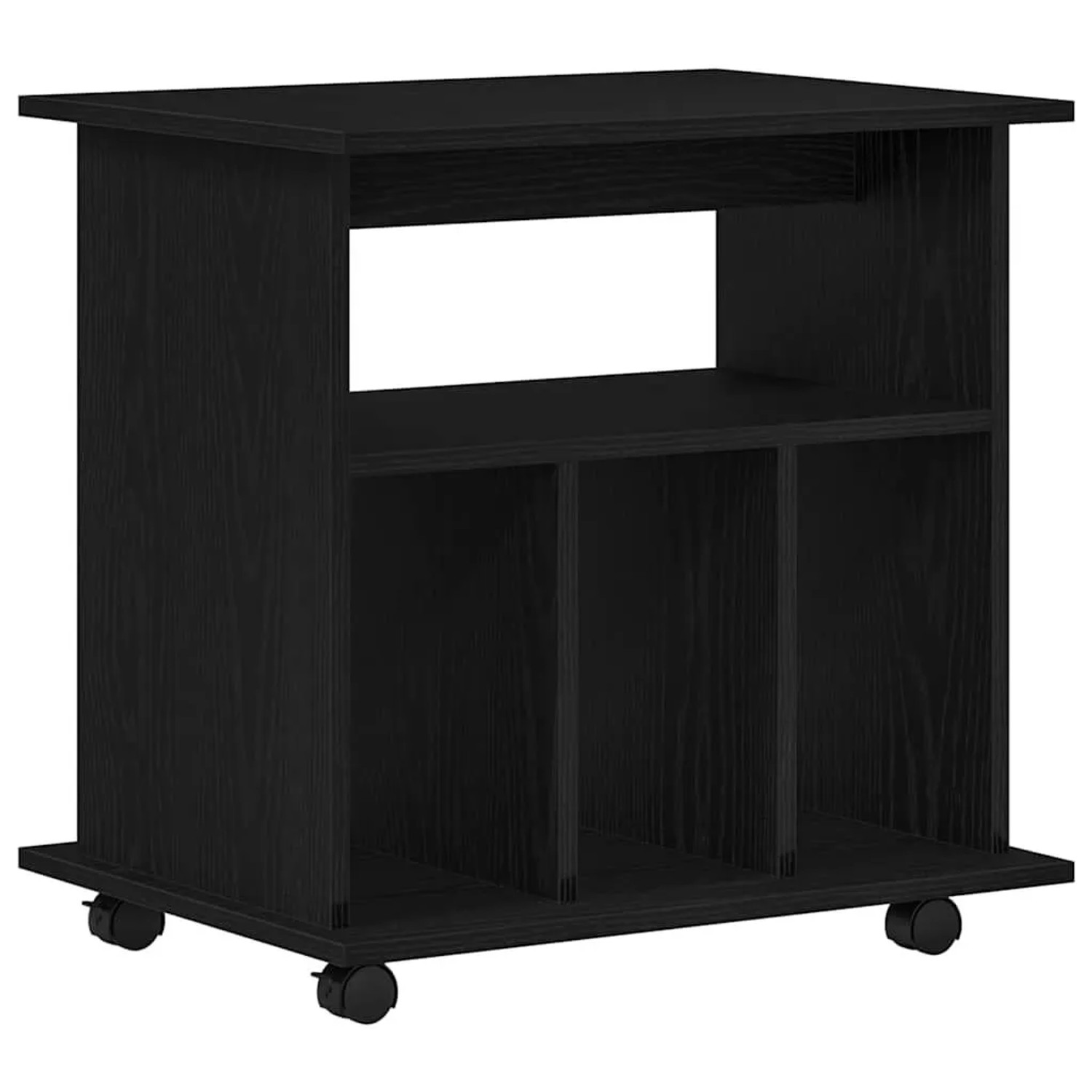 vidaXL Rollschrank Schwarz Eichen-Optik 60 x 45 x 55 cm Holzwerkstoff 86267 günstig online kaufen