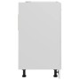 Weißer vidaXL Spülenunterschrank (80x46x81,5 cm) aus Holzwerkstoff für die Küche.