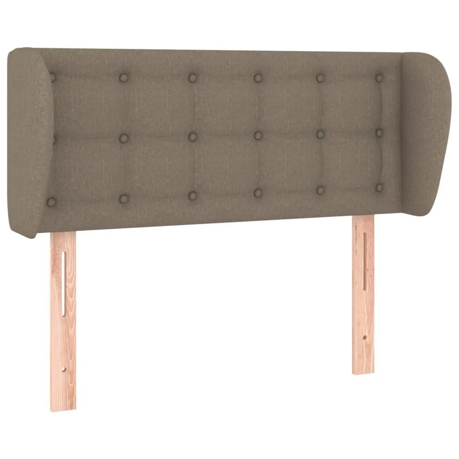 vidaXL Kopfteil mit Ohren Taupe 83x23x78/88 cm Stoff 3117556