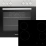 Respekta Einbauherd-Set: Backofen und Glaskeramikkochfeld für die Küchenzeile KB270BGEC.