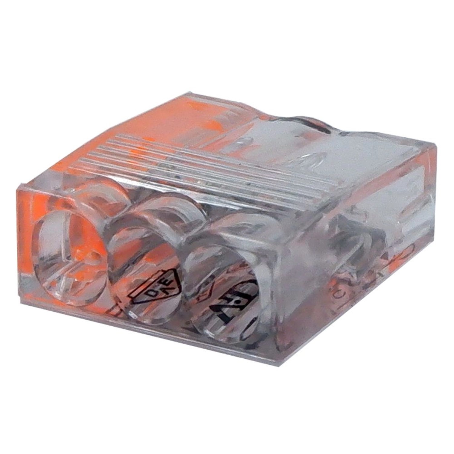 ViD Steckklemme VC03 0,5-2,5 mm² 3-Polig Weiss 100 Stück