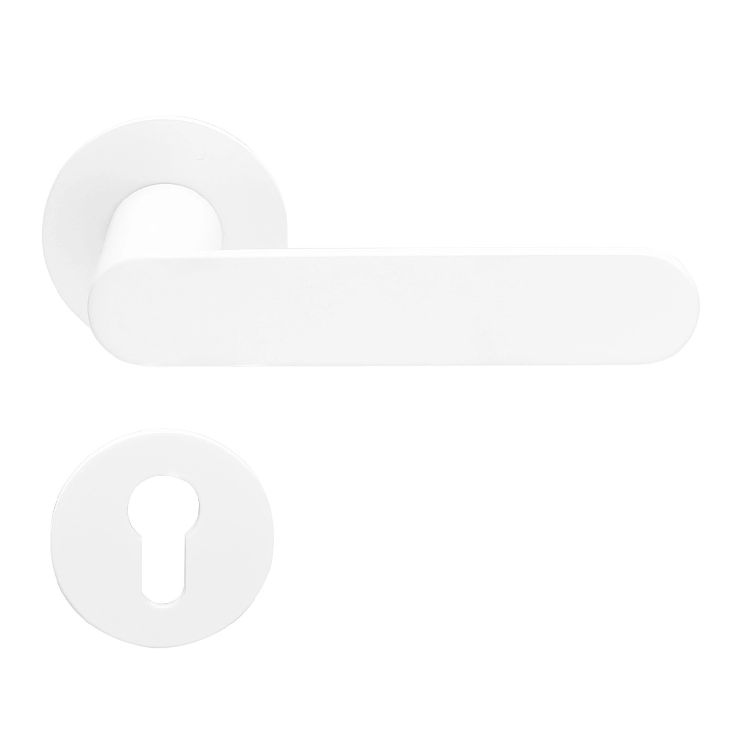 MeinTürgriff Drückergarnitur Weiß Georgetown Flachrosette Türgriff Rosetten günstig online kaufen