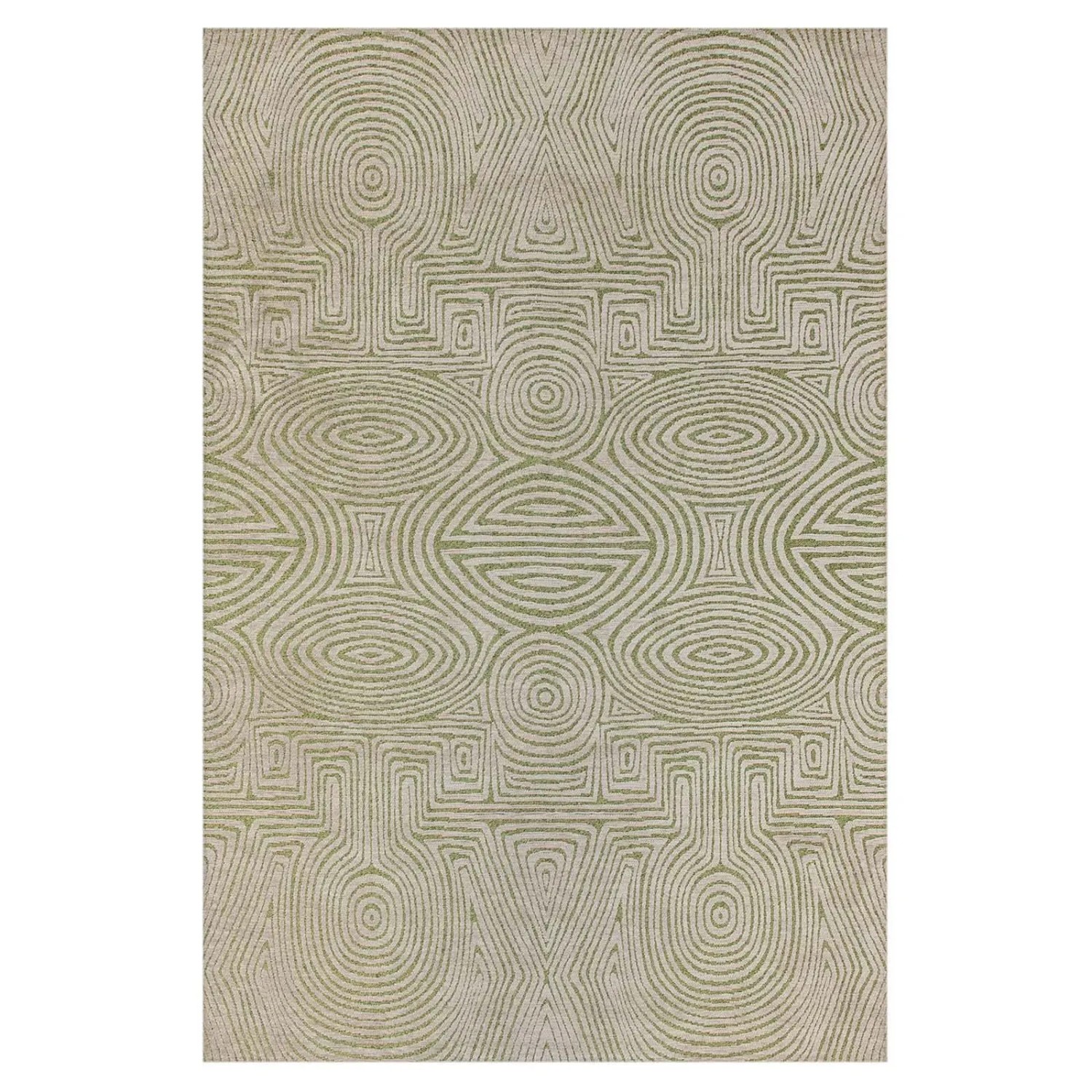 Lola&Moi Teppich Green Beach Grün 140x200cm