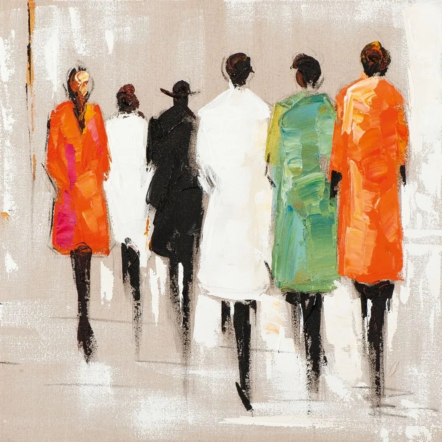 Art Universe Leinwandbild Modenschau 70 x 70 cm