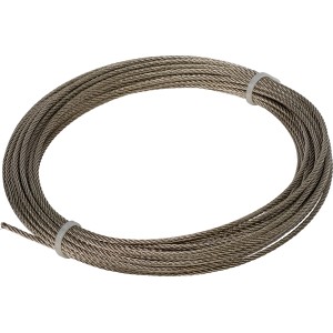 Drahtseil Profi, 2 mm x 10 m, aus Edelstahl, für Heben und Sichern von Lasten bis 45 kg.