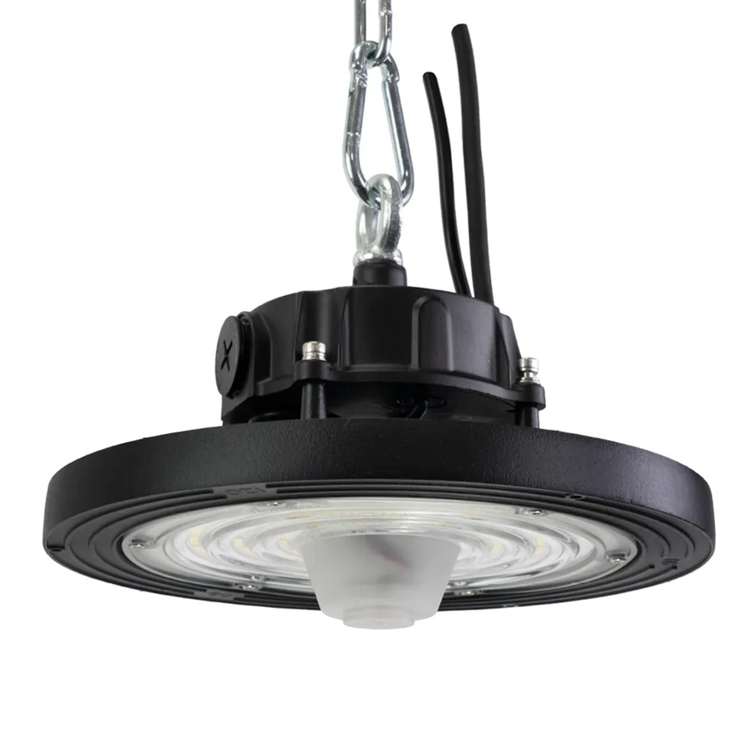 ENOVALITE LED HighBay UFO 60-100W 4000K Neutralweiß Hallenstrahler Dimmbar Verstellbarer Abstrahlwinkel IP65 Schwarz