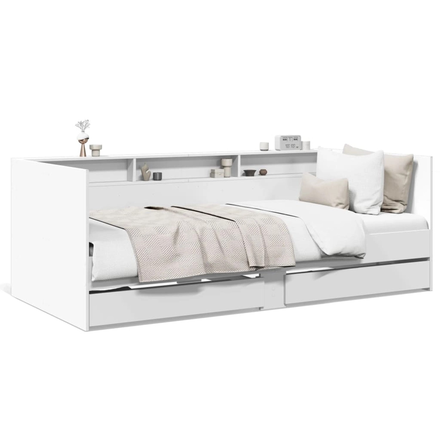 vidaXL Tagesbett mit Schubladen ohne Matratze Weiß 90x190 cm 3280853 günstig online kaufen