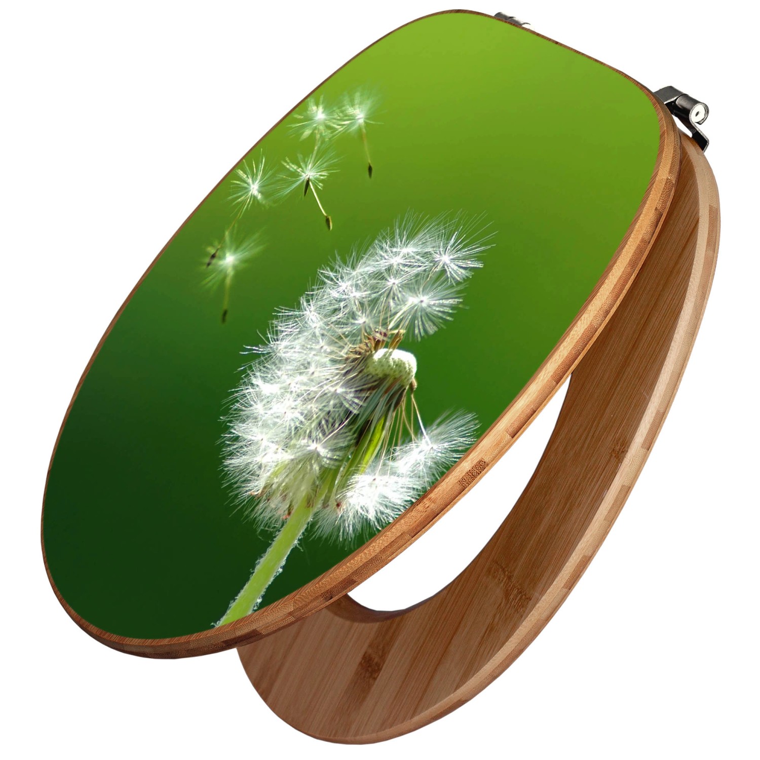Banjado Design WC Sitz Bambus Toilettendeckel Toilettensitz Bambus Holz Klo günstig online kaufen