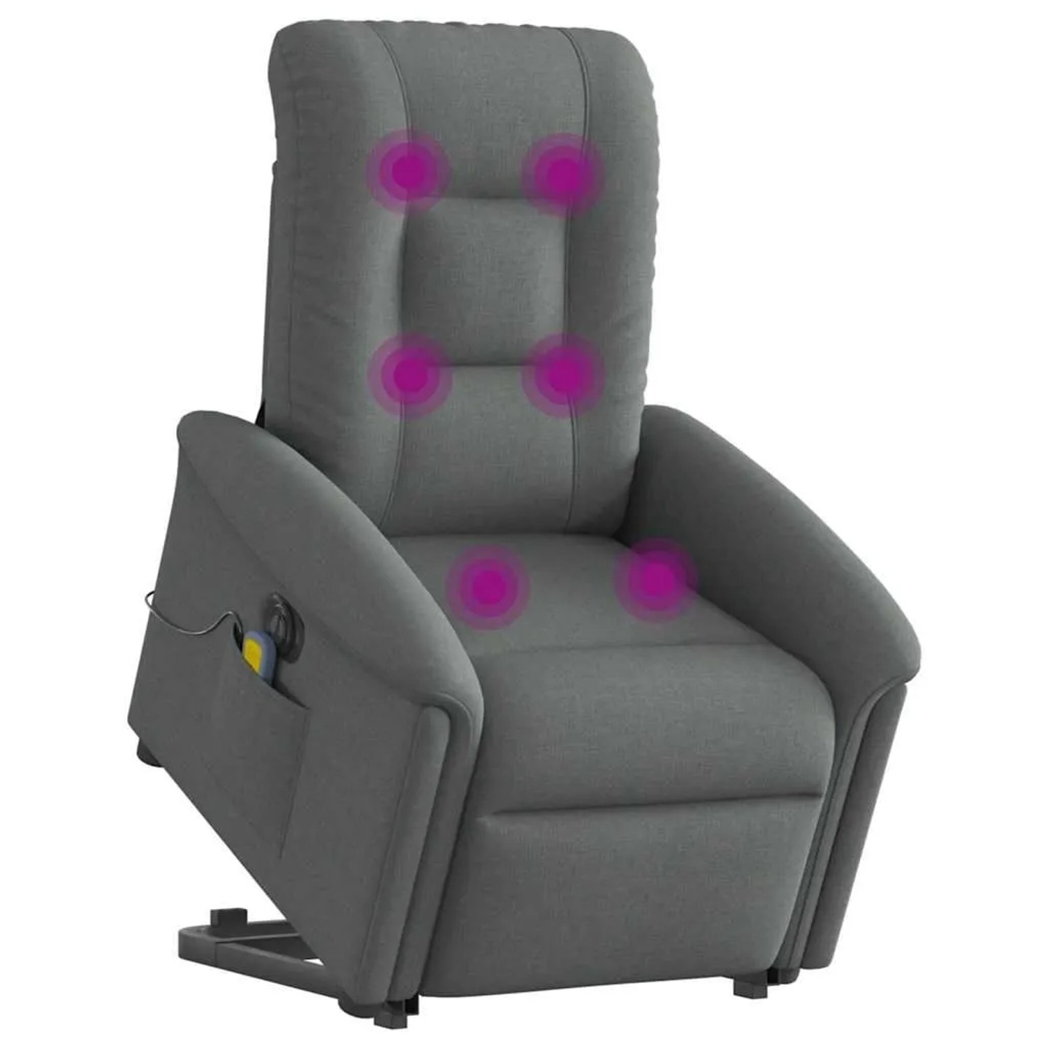 vidaXL Elektrischer Massagesessel mit Aufstehhilfe Dunkelgrau Stoff 3303285 günstig online kaufen