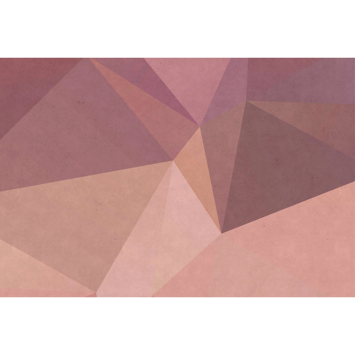 Fototapete 3D Effekt Polygon Rosa Beige 4,00 m x 2,70 m FSC® günstig online kaufen