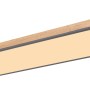 Globo LED-Deckenleuchte Doro, Holz/Graphit, 120x30cm. Moderne Deckenlampe für Innenräume.