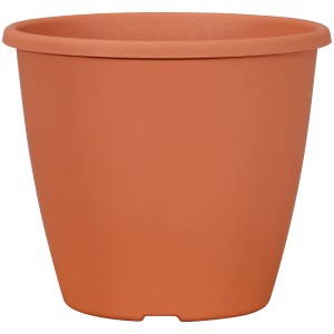 Geli Blumentopf Nevada, Ø 12cm, Terrakotta Kunststoff, runde Form.