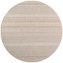 Runder, beiger Ayyildiz Outdoor-Teppich Desert mit Ethno-Muster, Ø 120 cm.
