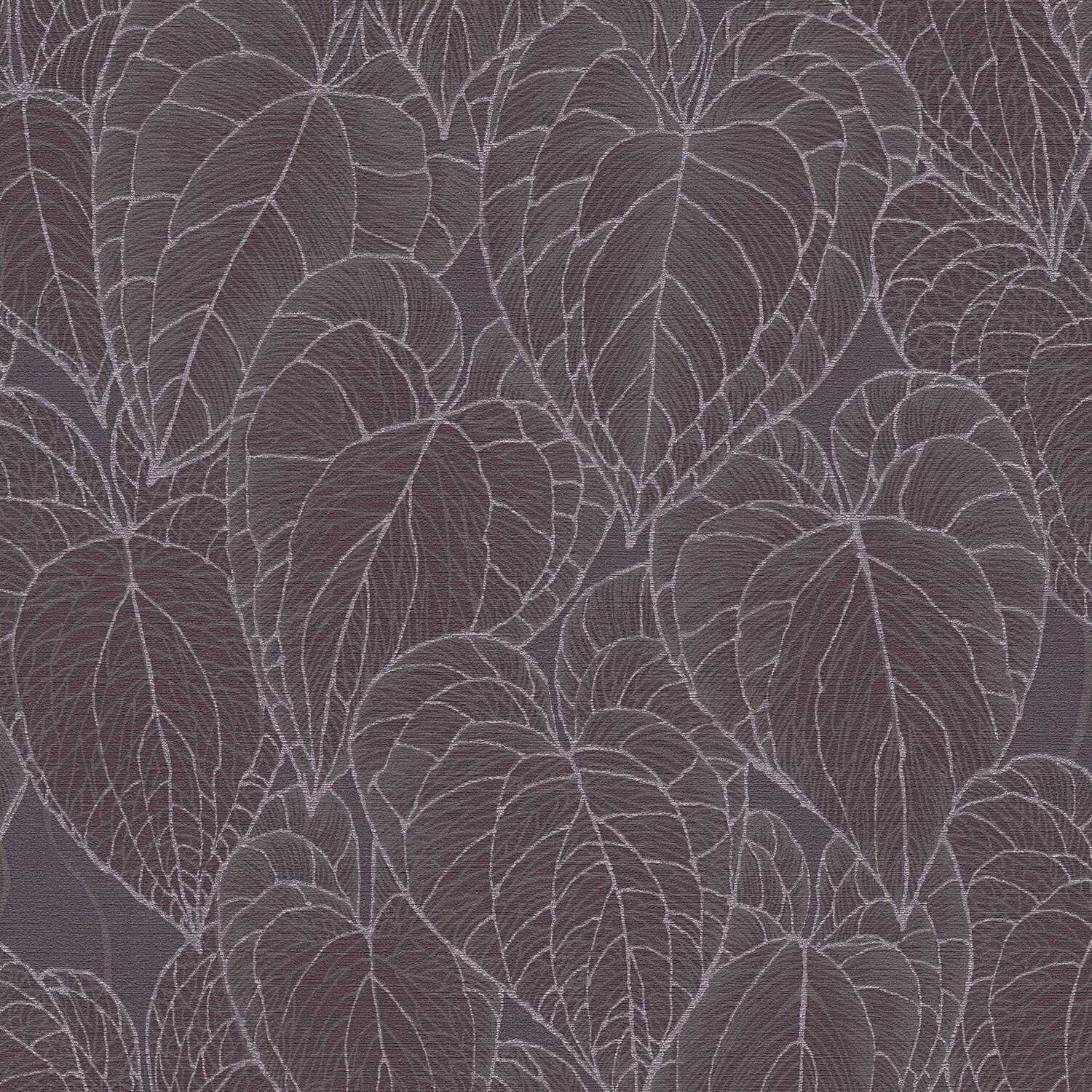 PROFHOME 781285-GU Natur Tapete Floral schimmernd Grau Lila Silber 0,53 m x günstig online kaufen