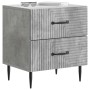 vidaXL Nachttisch 2 Stk Betongrau 43 x 34,5 x 47,5 cm Holzwerkstoff 894762_2