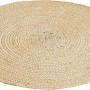 Runder, creme-farbener Luxor Living Teppich Ivo Ø 60 cm aus Jute und Baumwolle.
