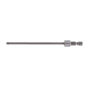 Makita Langbit PH2-130mm, silberner Schrauberbit mit 1/4 Sechskantaufnahme und Phillips-Kopf.