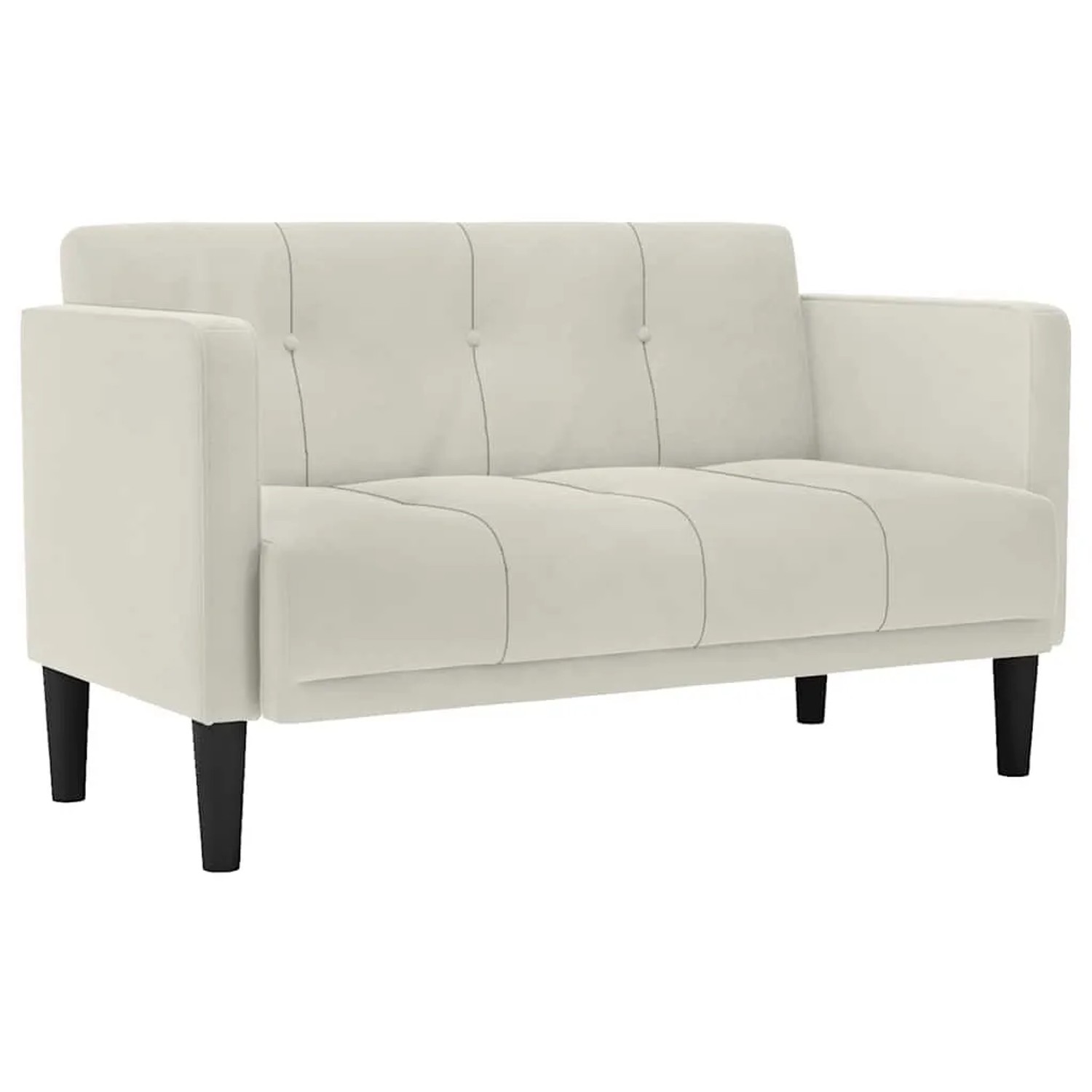 vidaXL Zweisitzer-Sofa Creme 111 cm Samt 4100576 günstig online kaufen