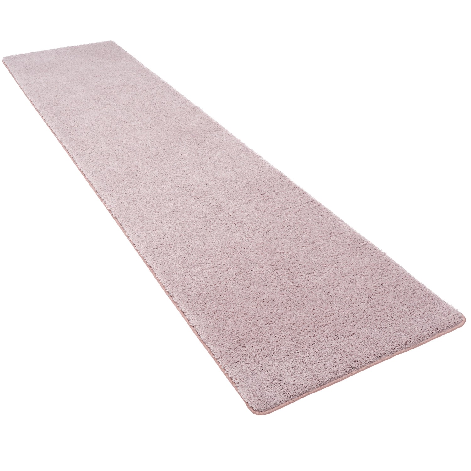 Snapstyle Hochflor Shaggy Läufer Teppich Palace Pastell Rosa 100x100cm günstig online kaufen