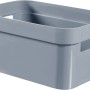 Curver Infinity Box, 17,5x26x12,3 cm, hellblaue Aufbewahrungsbox mit Griffen.