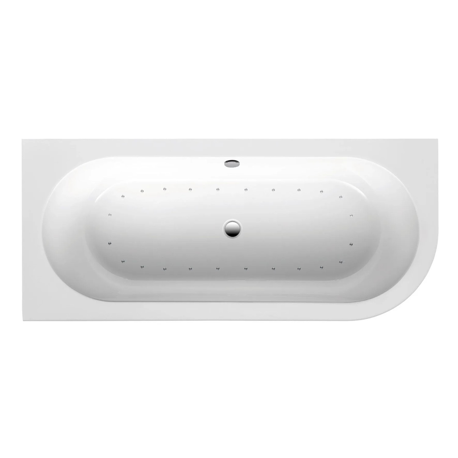 Ottofond Whirlpool Modena XS Komfort-Silentsystem 165 cm x 75 cm Weiß