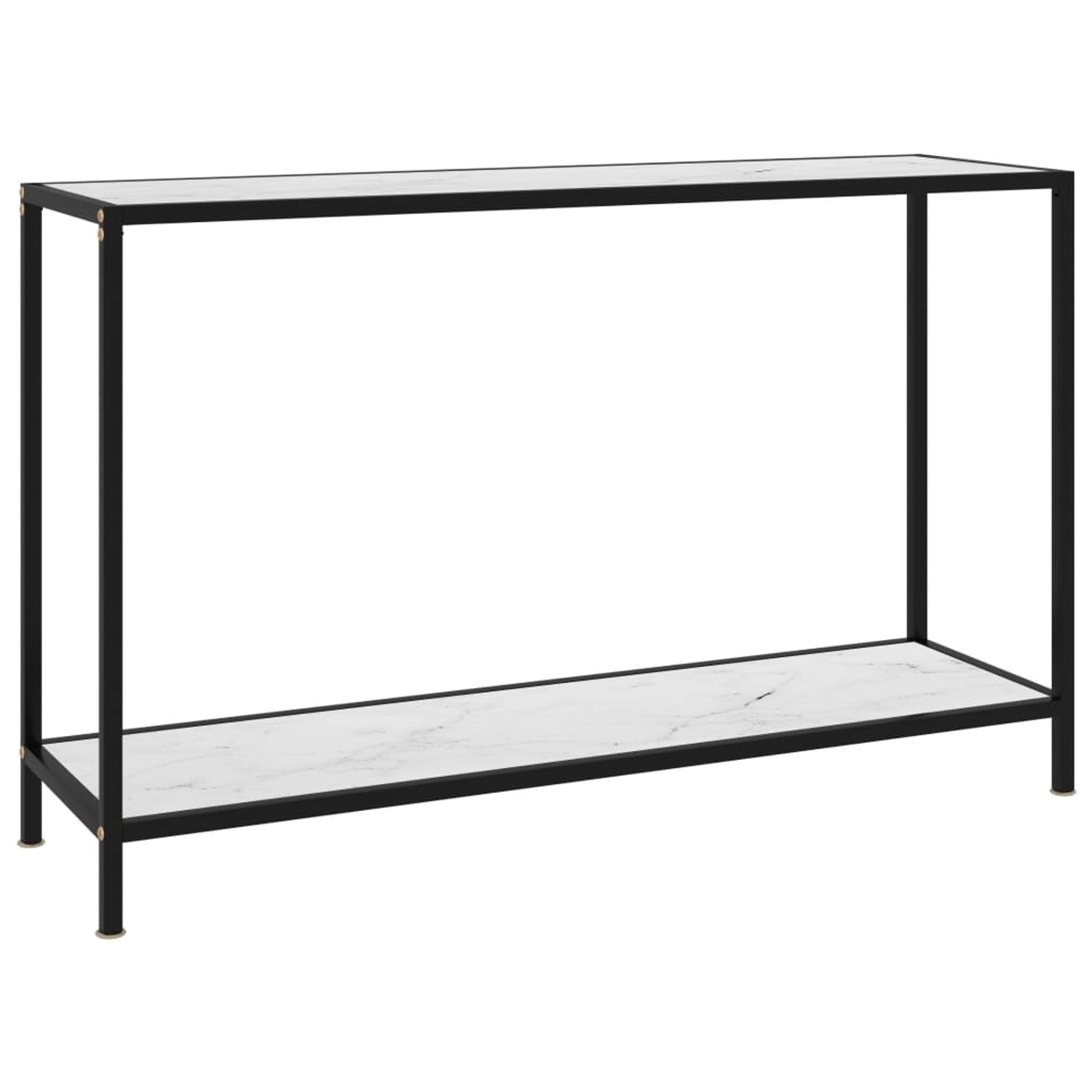 vidaXL Konsolentisch Weiß 120x35x75 cm Hartglas 322841 günstig online kaufen