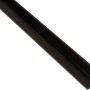 Schwarzes, gleichschenkliges Winkelprofil aus Kunststoff, 10x10x2000 mm.