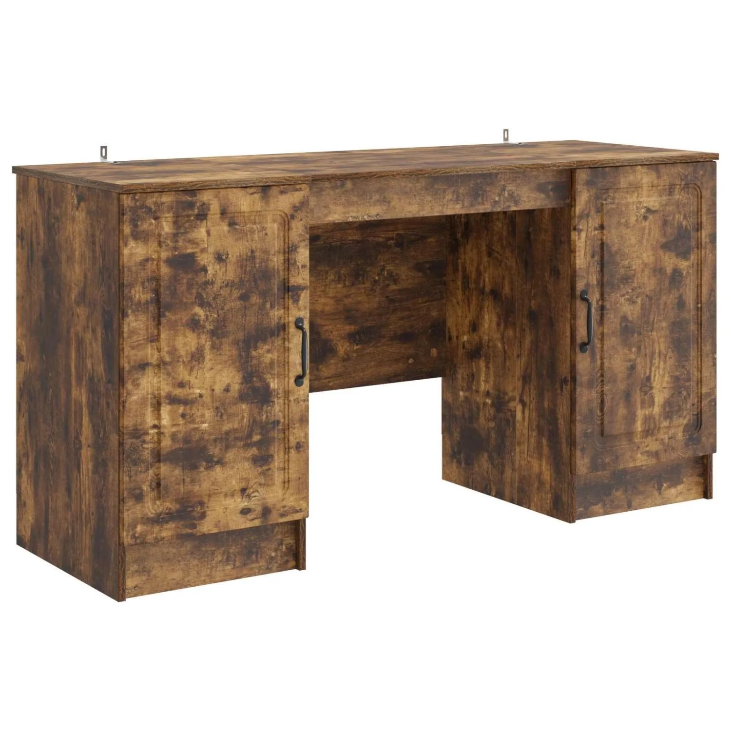 vidaXL Schreibtisch Geräucherte Eiche 142,5 x 50 x 75 cm Holzwerkstoff 3414644