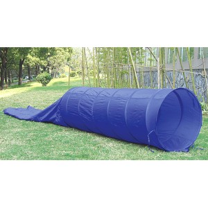 Blauer Heim Agility-Tunnel, 5 m lang, Durchmesser 60 cm, für Hunde-Training im Garten.
