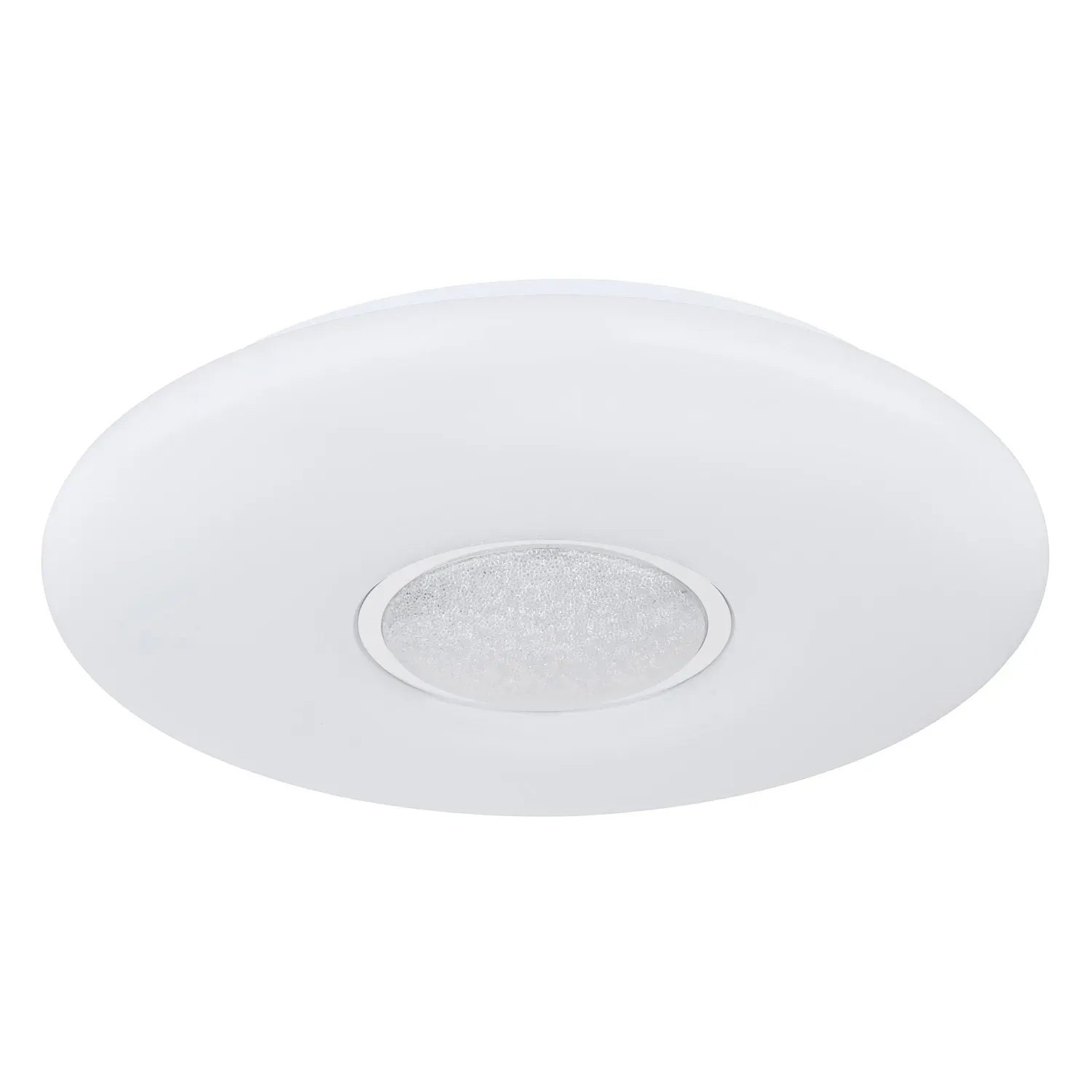 Weiße Globo LED-Deckenleuchte Sully, Ø 41cm, mit Farbwechsel und Fernbedienung.
