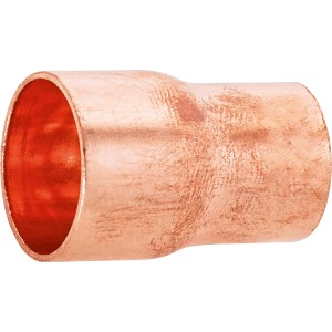 Kupfer Löt-Reduziermuffe, 18 mm x 15 mm, für Kupferrohre.