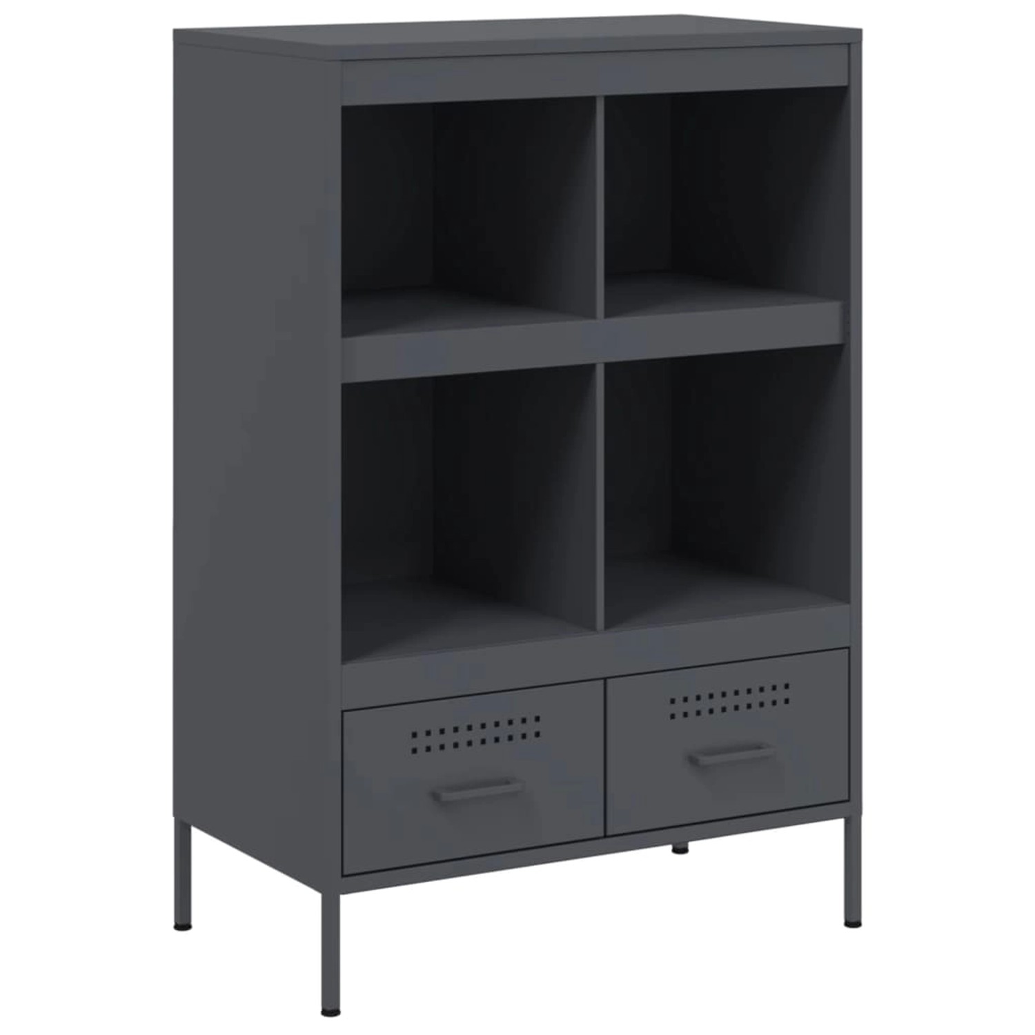 vidaXL Highboard Anthrazit 68x39x101,5 cm Stahl 843104 günstig online kaufen