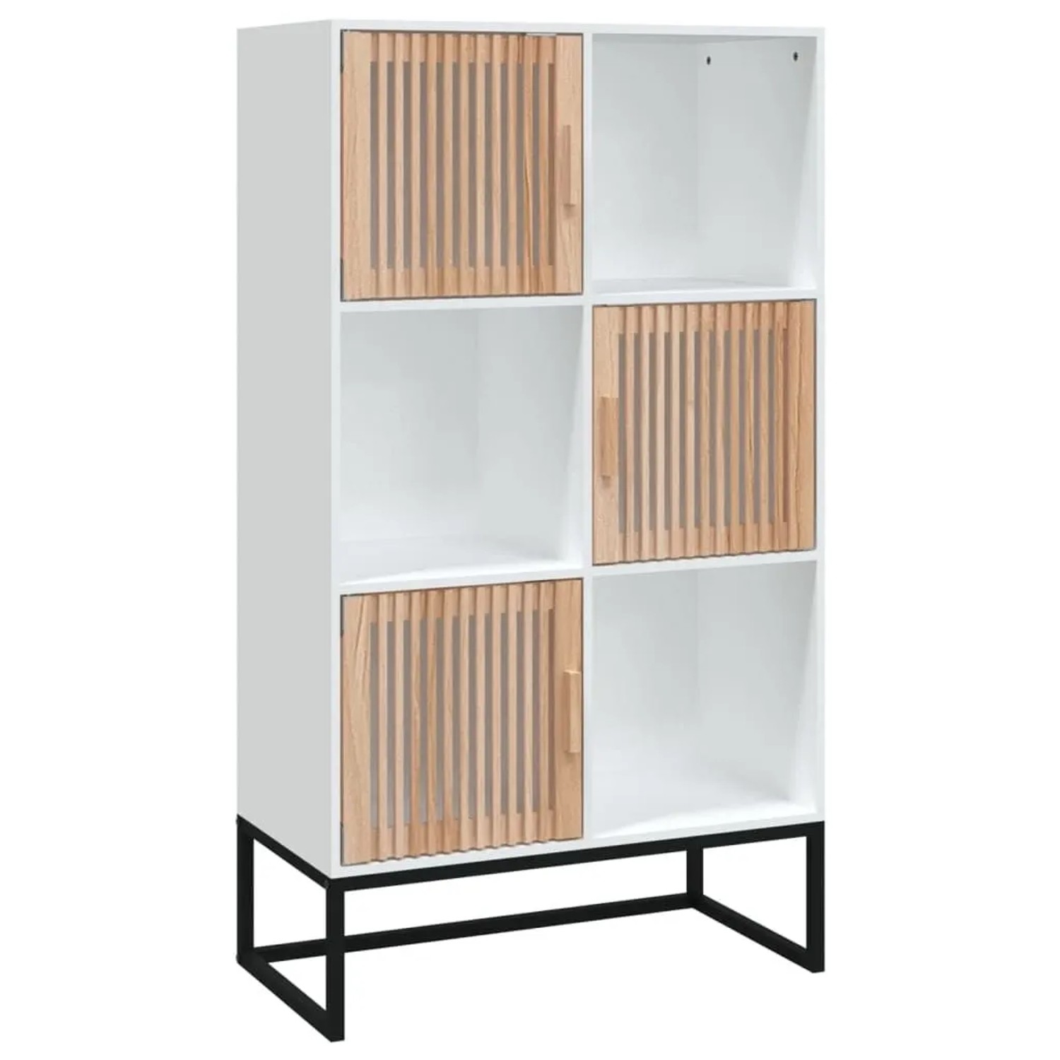 vidaXL Highboard Weiß 70x35x125 cm Holzwerkstoff 352136