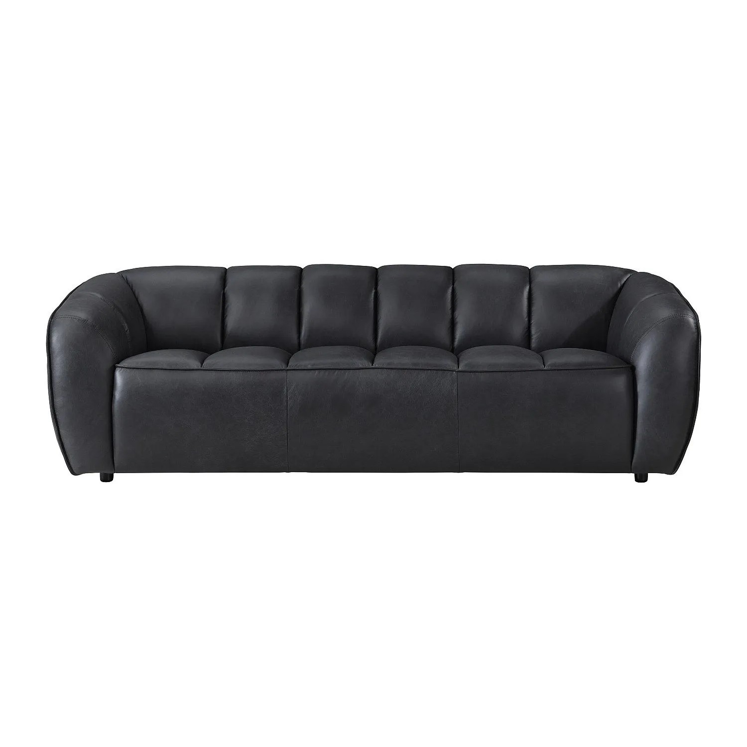 Vente-unique Sofa Ohne Schlafmöglichkeit Pradoni Schwarz 234 cm