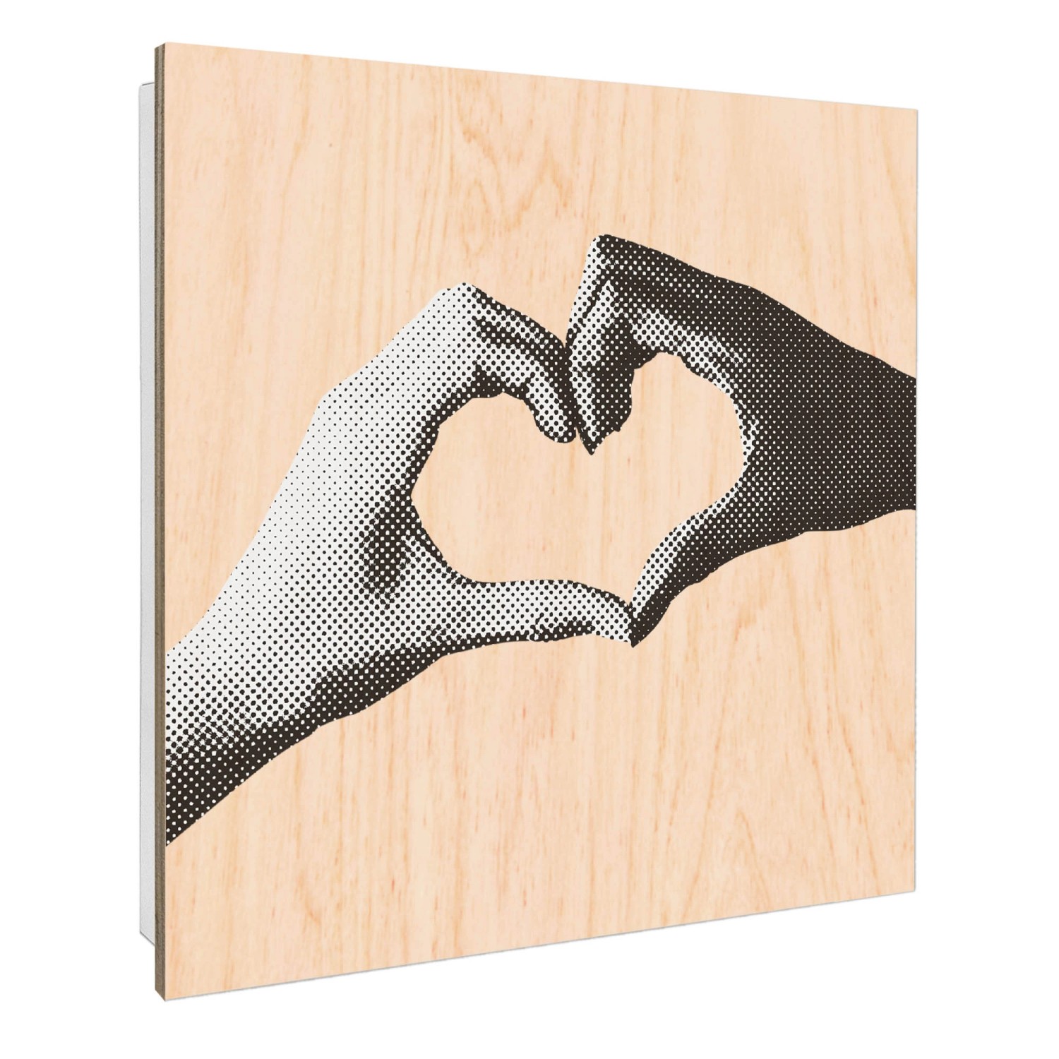 Banjado Großer Schlüsselbox Holz 30x30cm Weiß Scharnier Rechts 50 Haken Sch günstig online kaufen