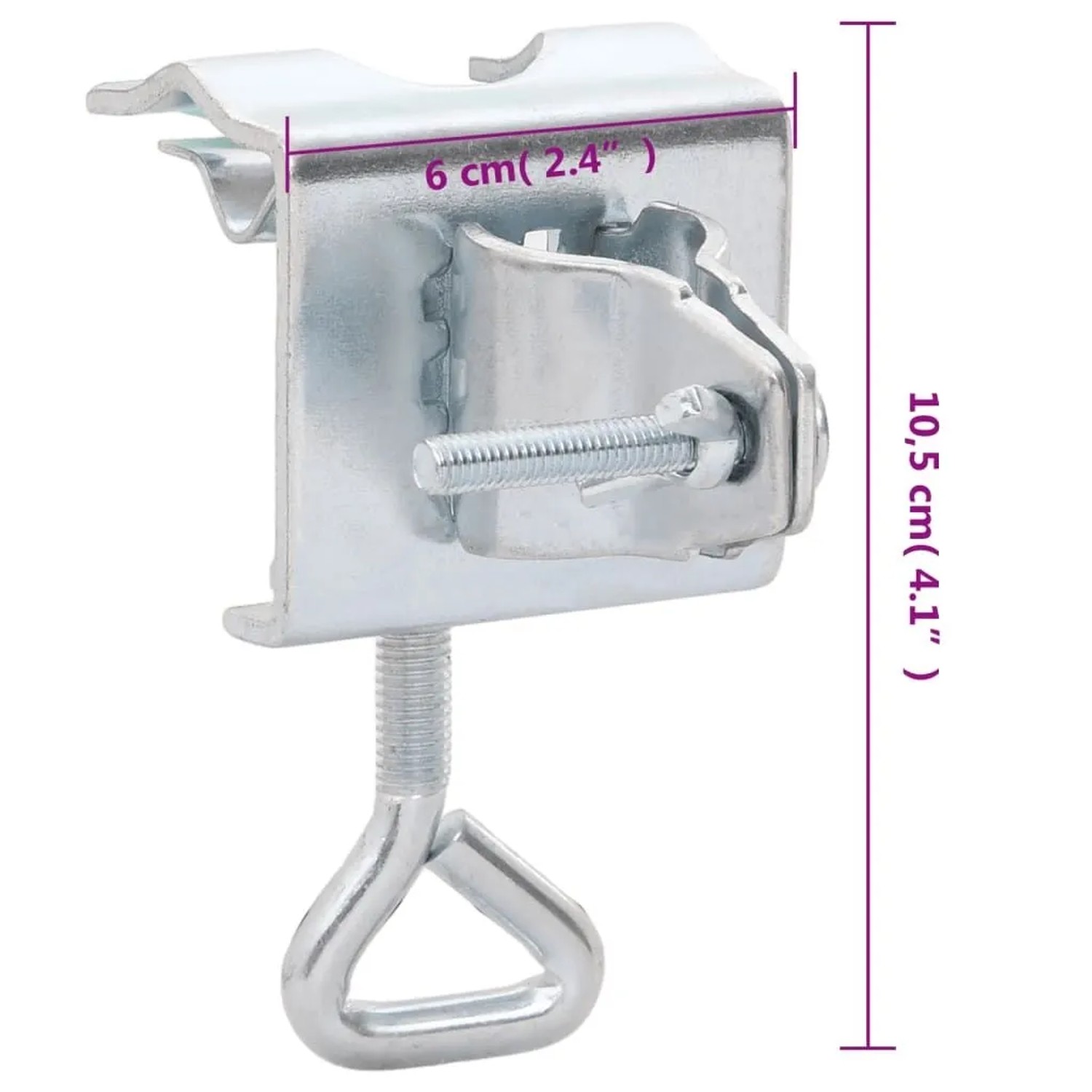 vidaXL Sonnenschirmhalter für Balkon 2 Stk 32 mm Verzinkter Stahl 4003384_6