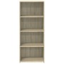 vidaXL Highboard Sonoma-Eiche 50x41x124 cm Holzwerkstoff 846399_4