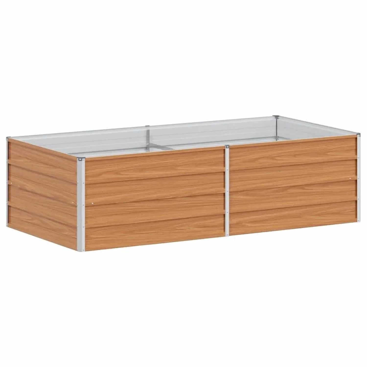 vidaXL Hochbeet Hellbraun 160 x 80 x 45 cm Verzinkter Stahl 42017333