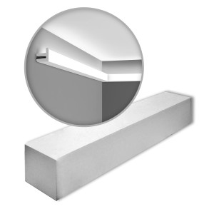 ORAC DECOR C380 Eckleiste, 22m Set für indirekte Beleuchtung, weiße Zierleisten.