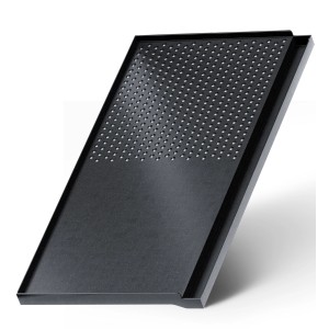 Evocamp Grillplatte, 45x24 cm, für Gaskocher, Antihaftbeschichtung, BBQ Camping.