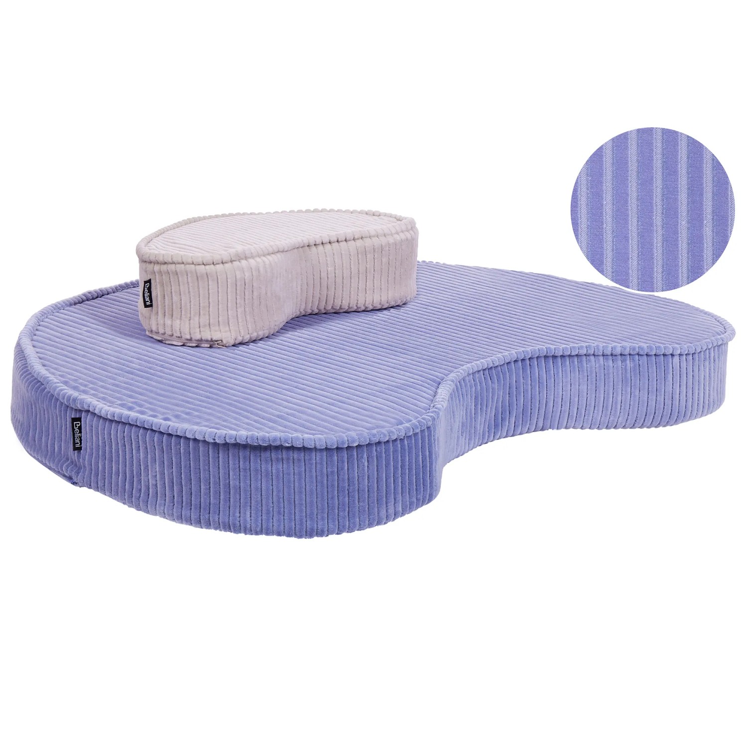 Beliani Bodenkissen NILI Hellviolett 75x90x10