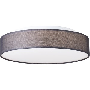 Moderne LED Deckenleuchte Penley, Ø 47cm, schwarz-weiß, für Wohnräume. Smart Home fähig.