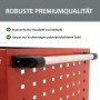 TRUTZHOLM Werkstattwagen 3 Etagen Stahl auf Rollen bis 300kg Tragkraft Rot_5