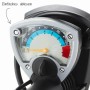 Detailaufnahme des Manometers der Fischer Fuß-Standpumpe, Anzeige in Bar und PSI.