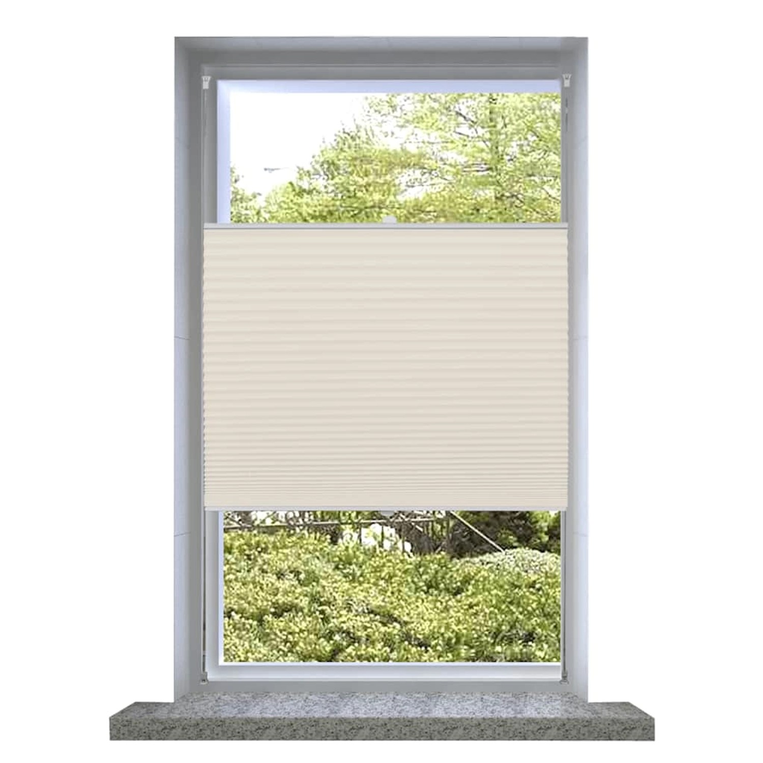 vidaXL Plissee Faltrollo Rollo Plisseerollo 40x150cm Creme günstig online kaufen