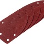 LUX Schleifauflagen K120 für Multischleifer, 2-teiliges Set, rotbraun.