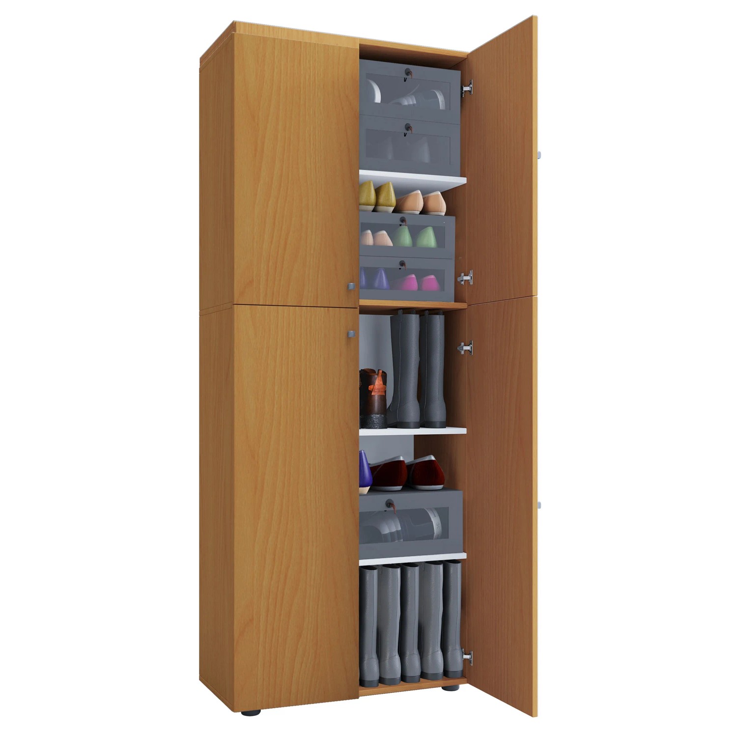 VCM Schuhschrank Lona Buche