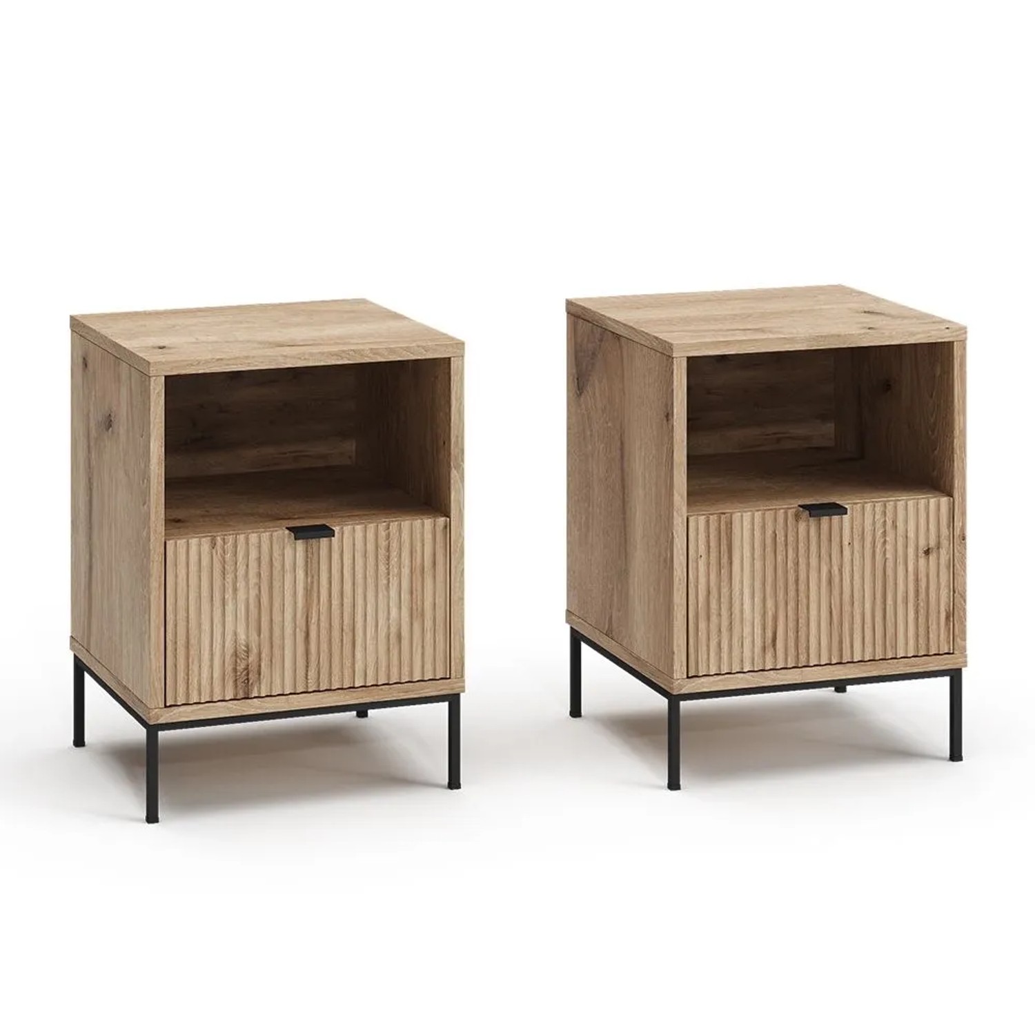 Vicco Nachttisch Eliza Viking Oak 40 x 55 2er Set Art Nr 56208